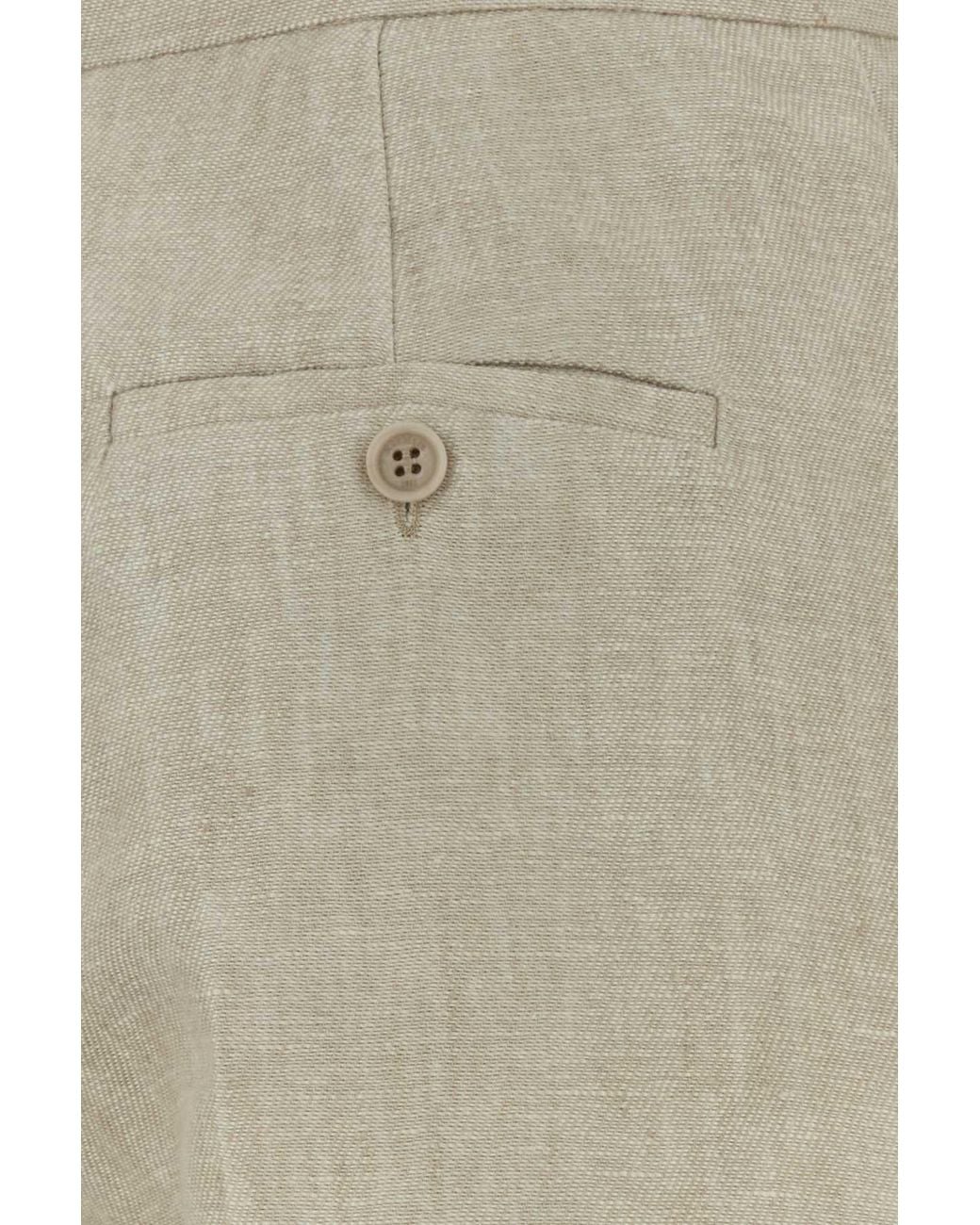 Max Mara Natural Linen Wide-Leg Ginnico Pant