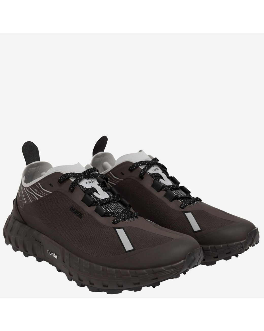 Norda Black Sneakers 001A Recycled Nylon Mesh And Rubber for men