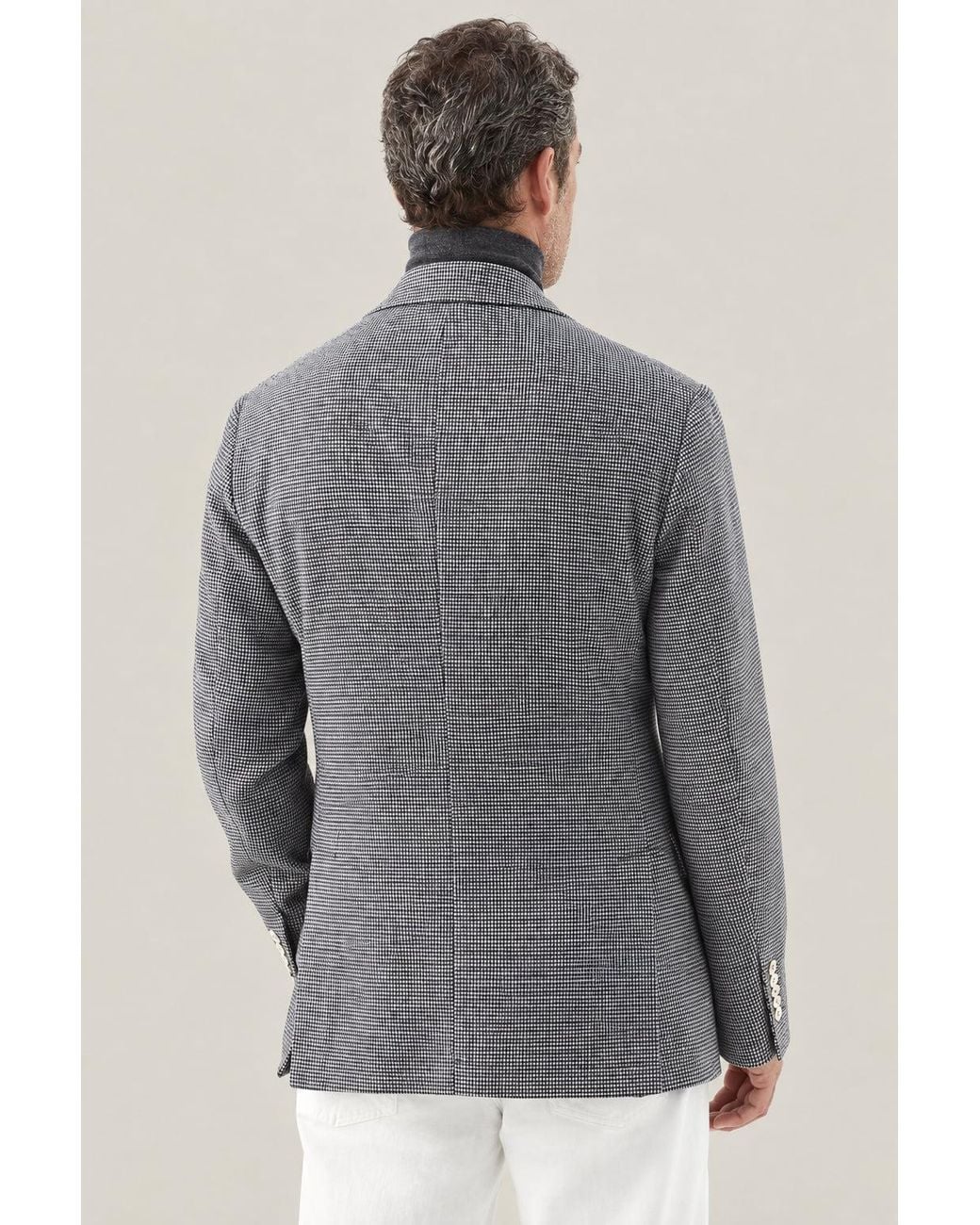 Brunello Cucinelli Gray Wool Blend Jacket Clothing for men