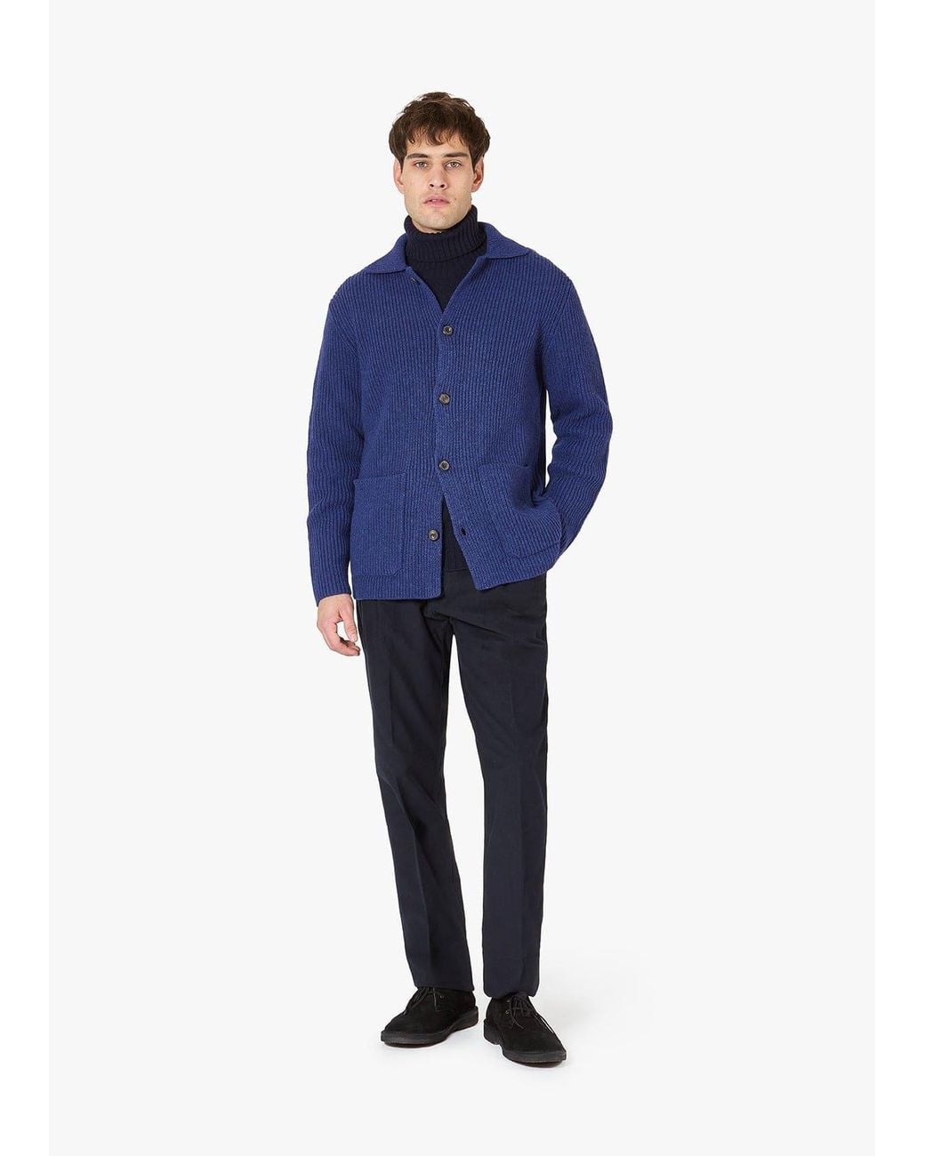 Doppiaa Blue Aamone Knitted Jacket for men
