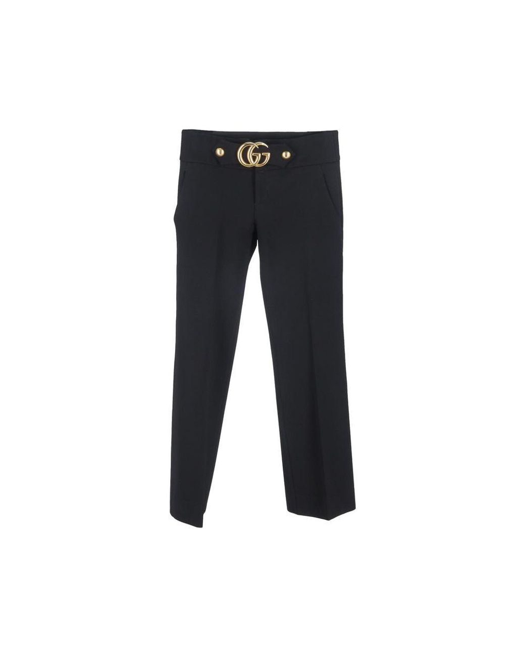 Gucci Black Viscose Dress Pants