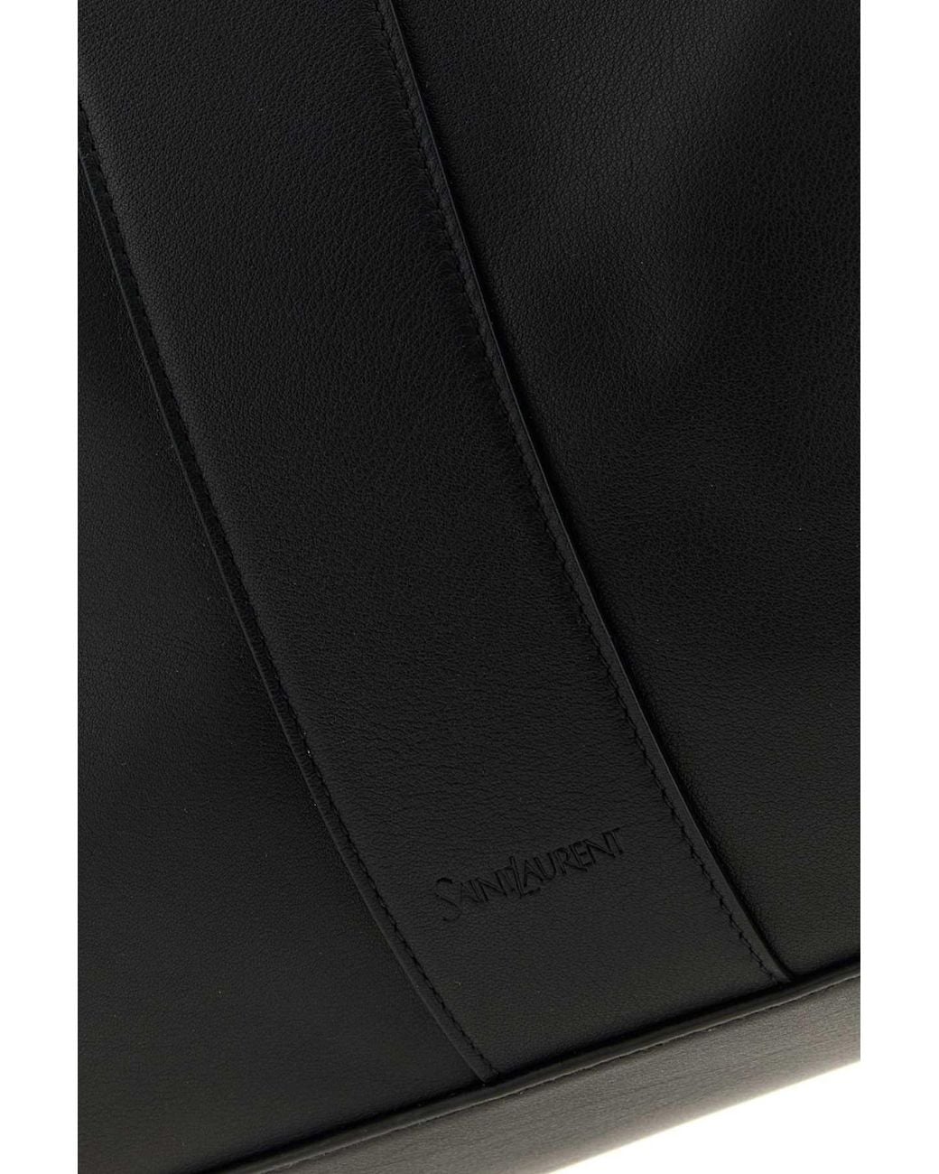 Saint Laurent Black Saint Laurent Calf Leather Shoulder Bag