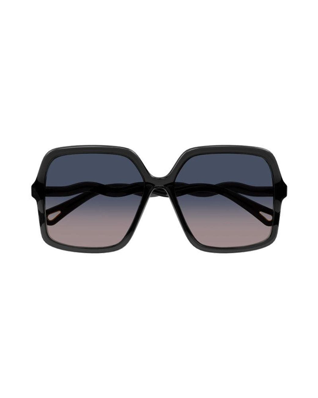 Chloé Blue Sunglasses Square Full Rim, Frame And Gradient Lens Ch0086S001
