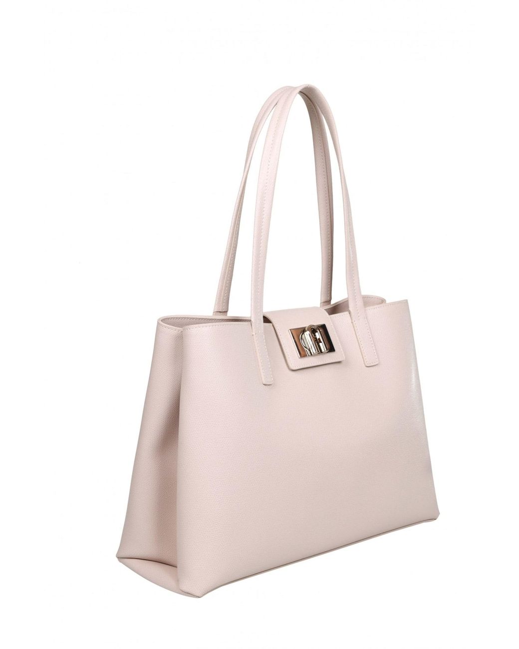 Furla Shopping 1927 L Ballerina Leather Tote in Pink | Lyst