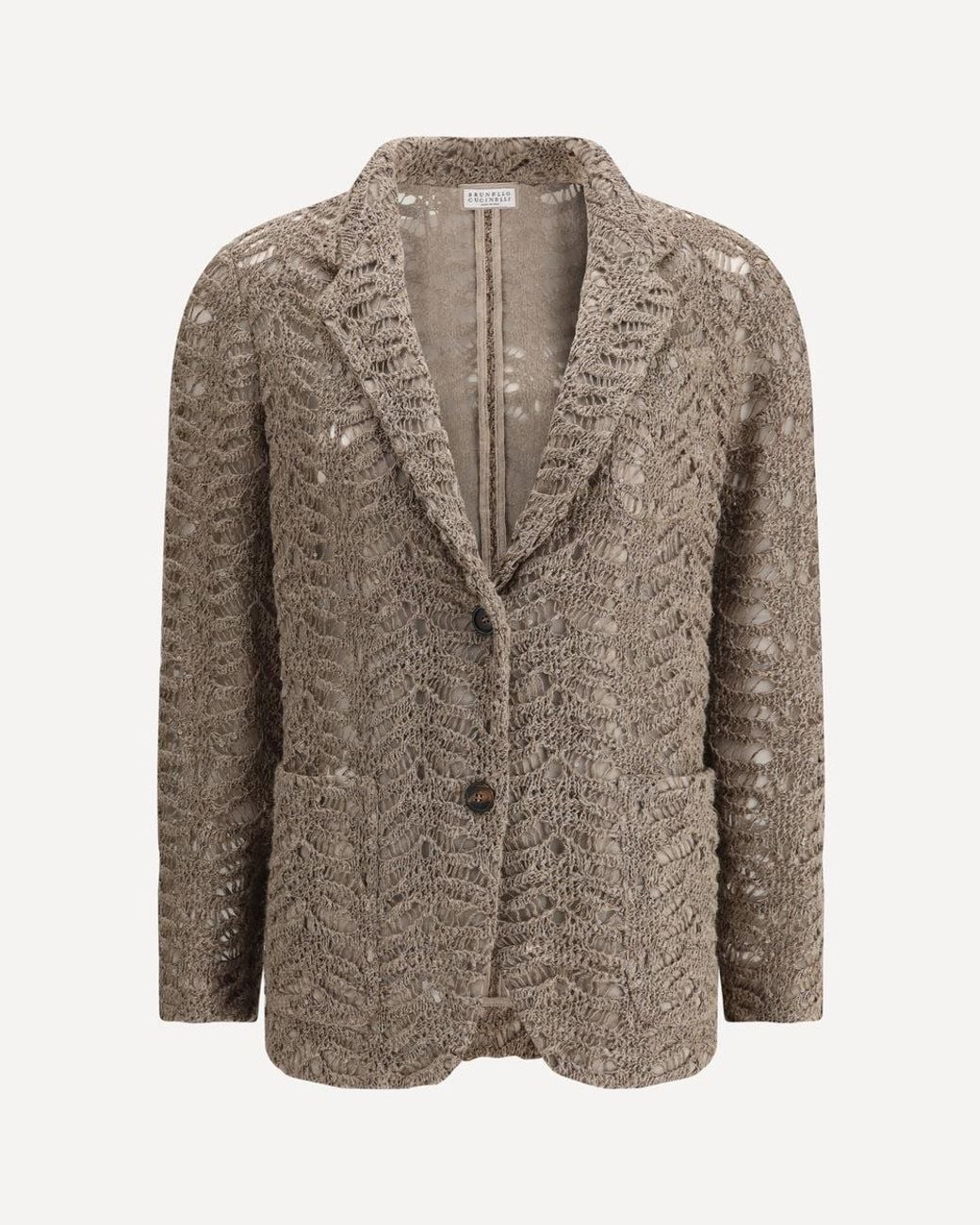Brunello Cucinelli Brown Light Linen Blazer
