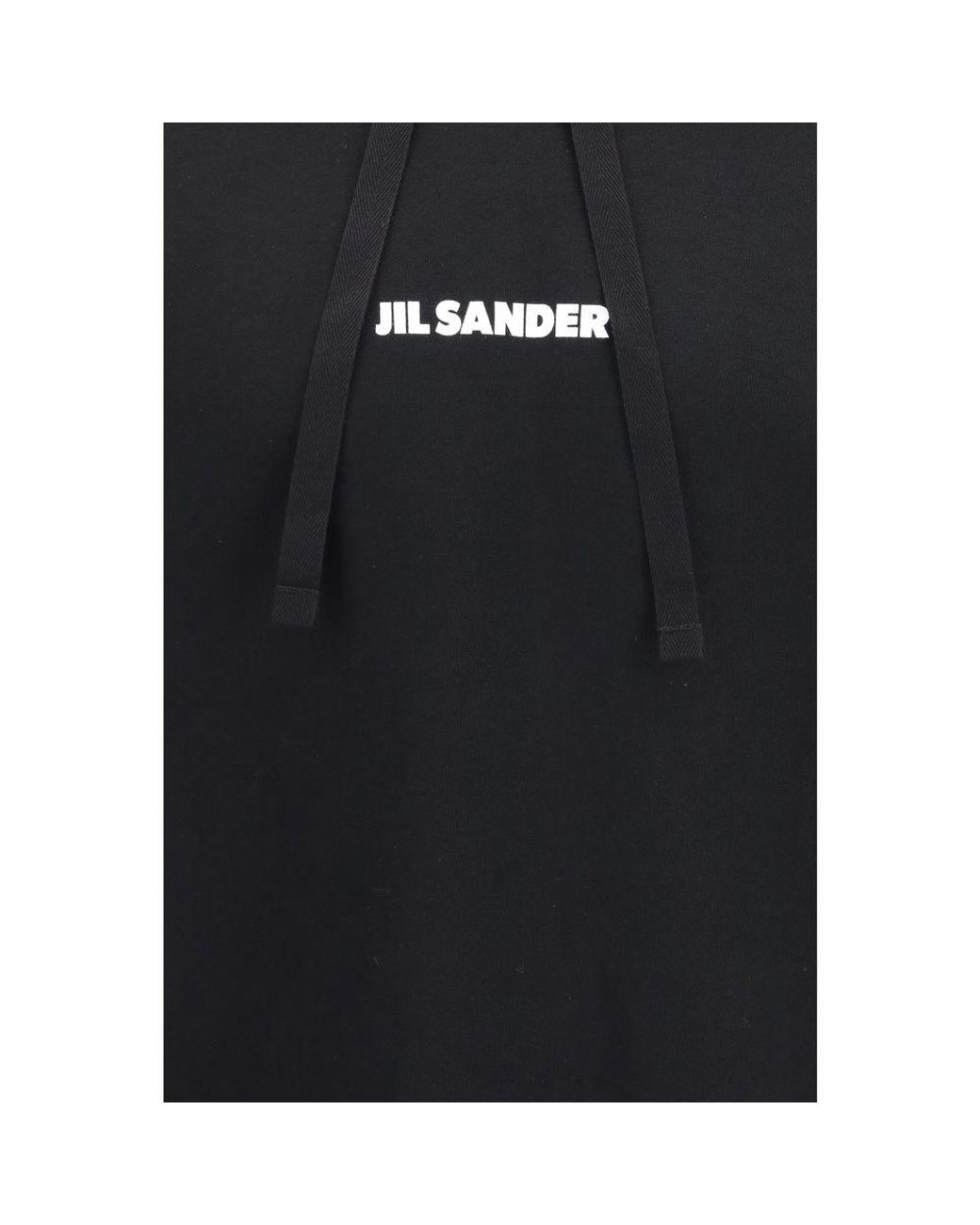 Jil Sander Blue Black Cotton Sweatshirt for men