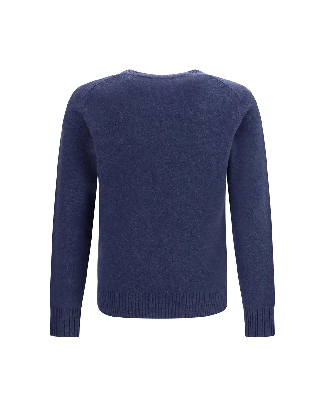 Brooksfield Blue Crewneck Sweater Kashmir/Capra Hircus for men