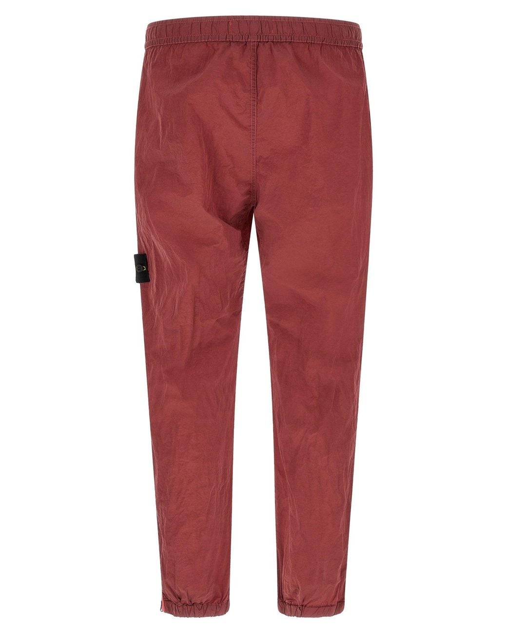 Stone Island Red Econyl Nylon Technical Joggers for men