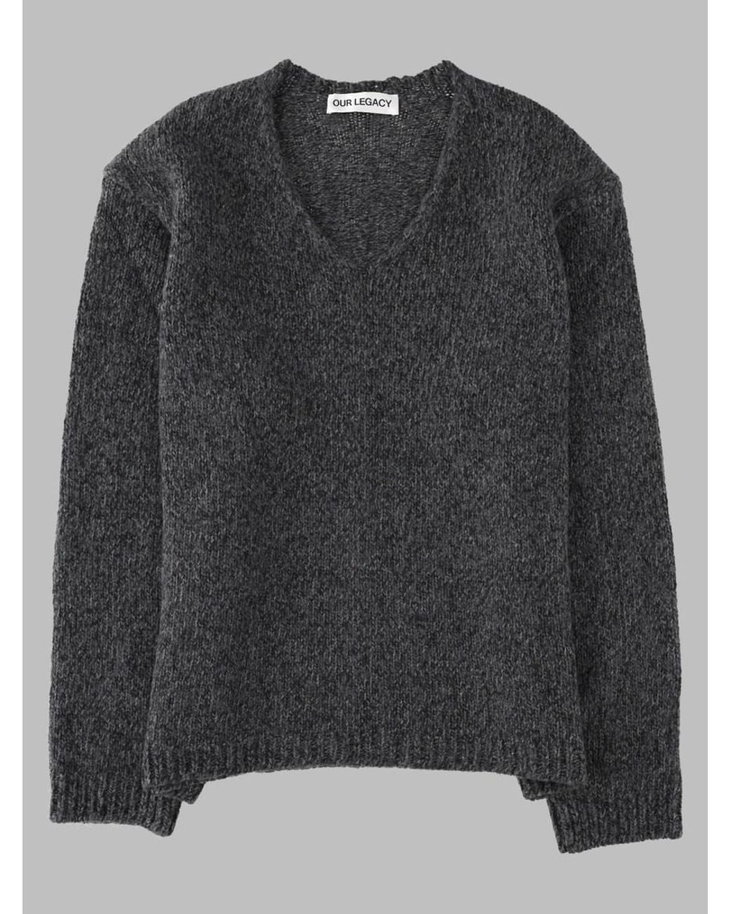 Our Legacy Gray Wool Jumper Sweater for men