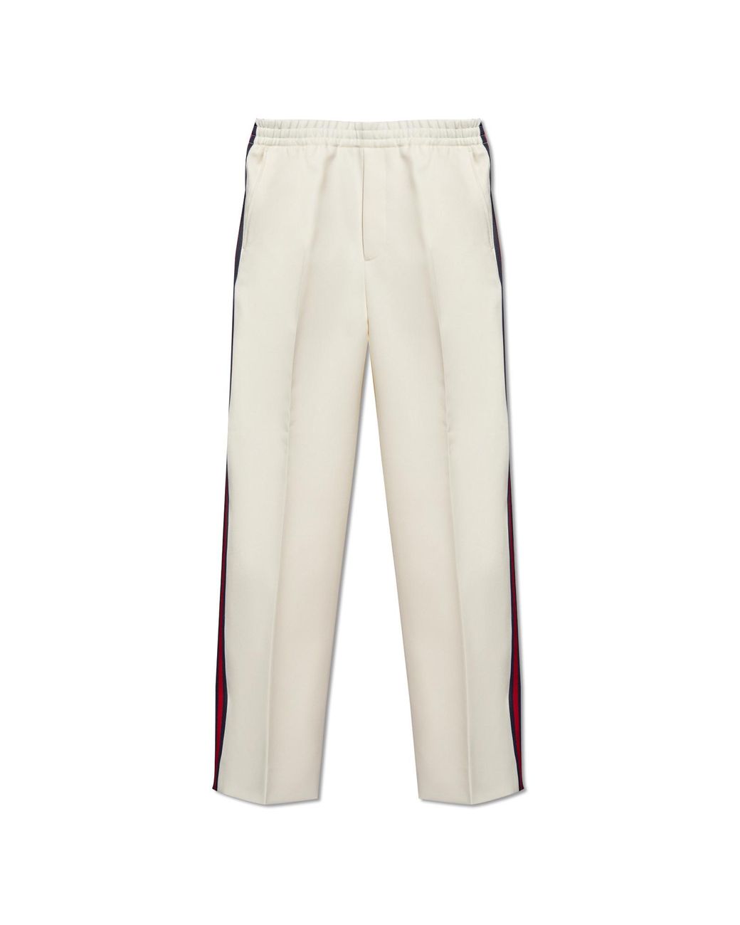パンツ GUCCI Side band pants Gucci logoed side band pants with ankle zip men - Glamood Outlet