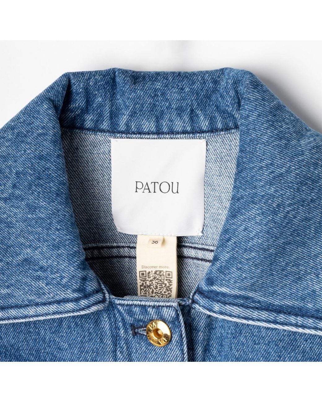 Patou Blue Iconic Denim Shaped Jacket