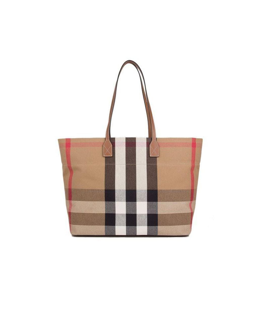 Burberry White Tote Bag Cotton