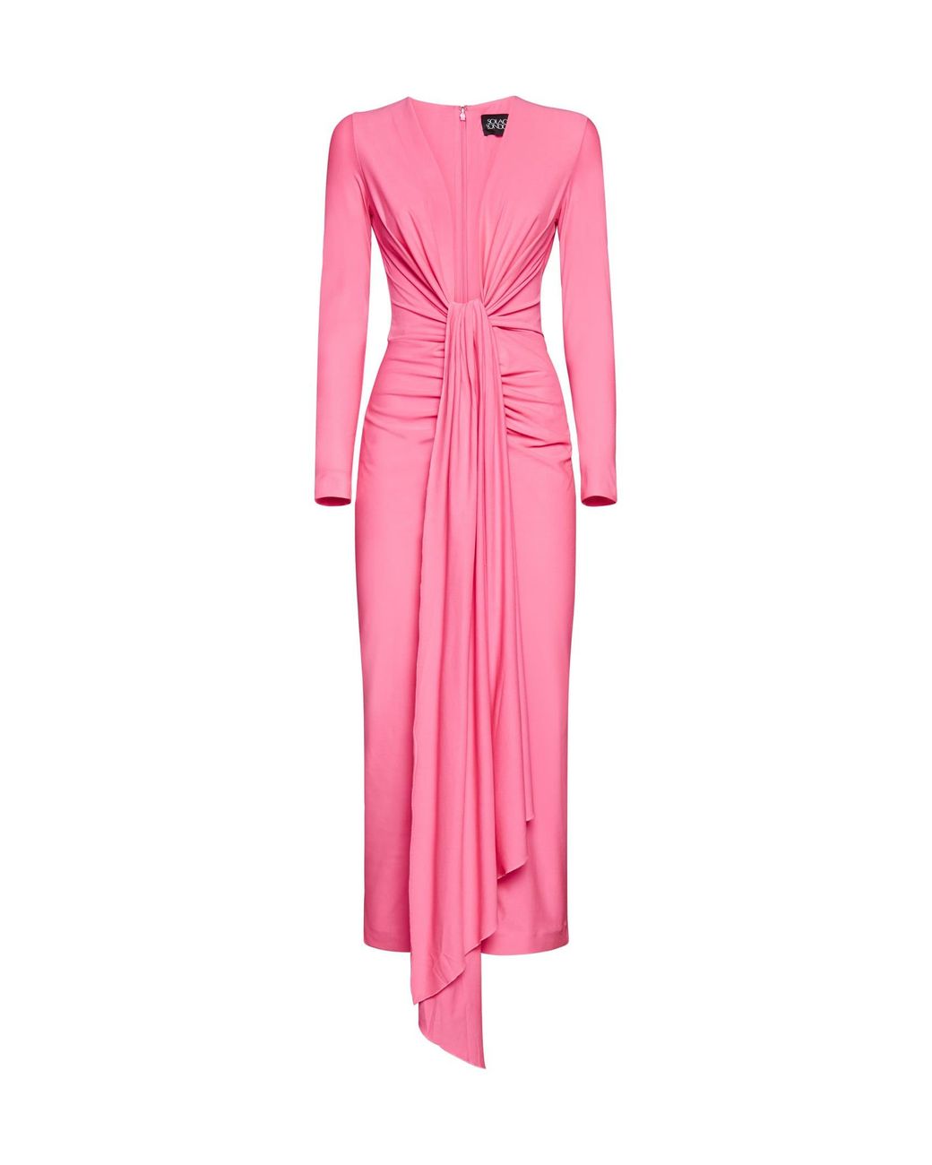 Solace London Lorena Midi Dress in Pink | Lyst
