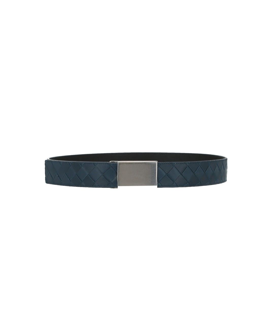 Bottega Veneta Blue Intrecciato Woven Belt for men