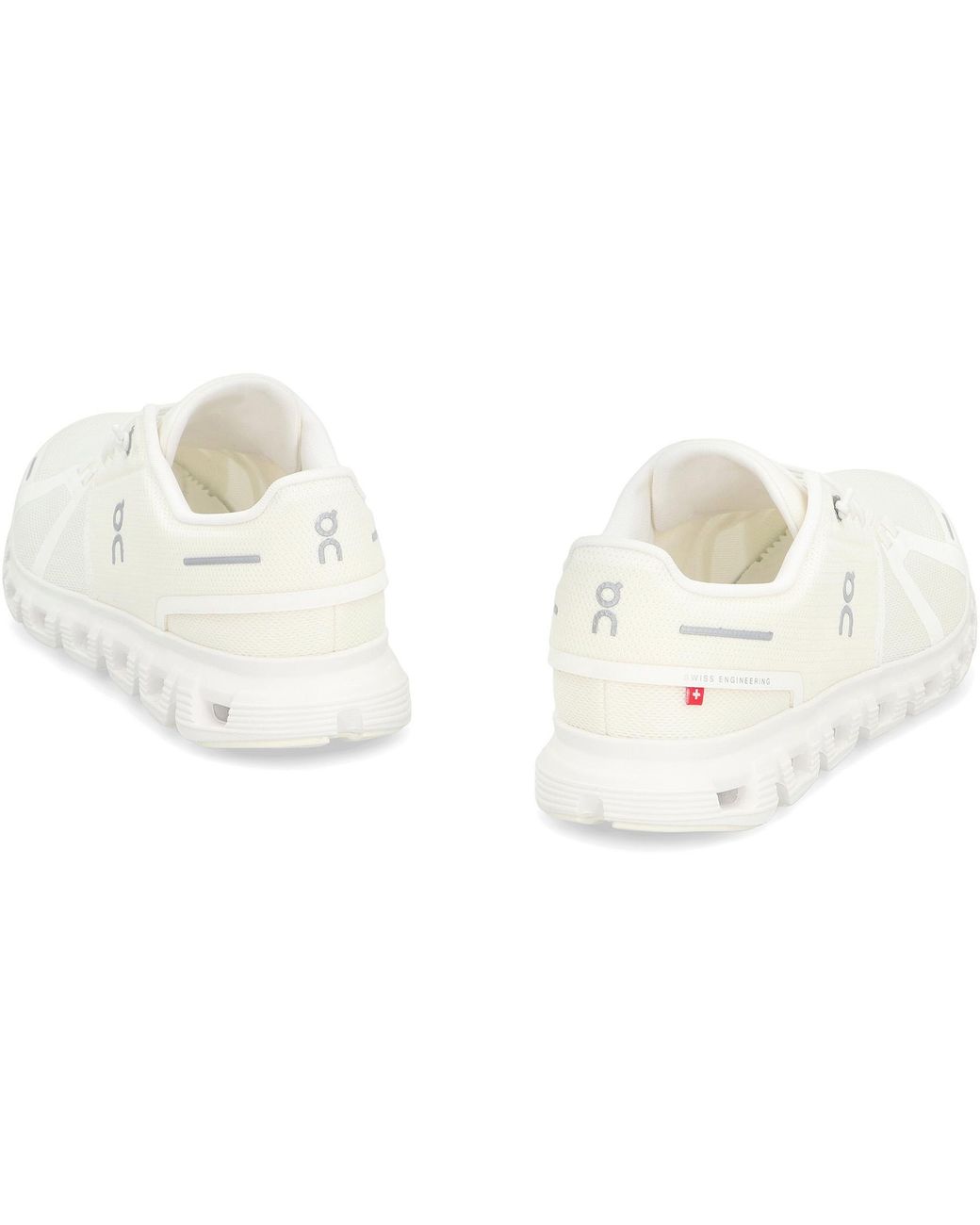 On Shoes White Cloud 6 Low-Top Sneakers Polyester Trainers