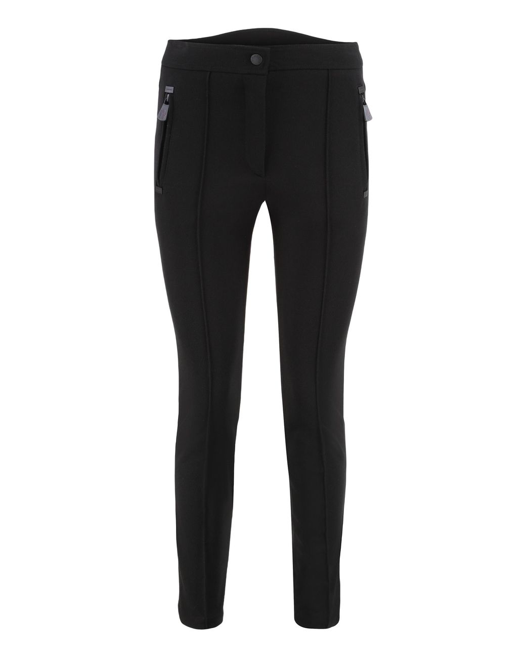 Moncler Black High-Waist Twill Trousers Polyamide (Nylon) Track Pants