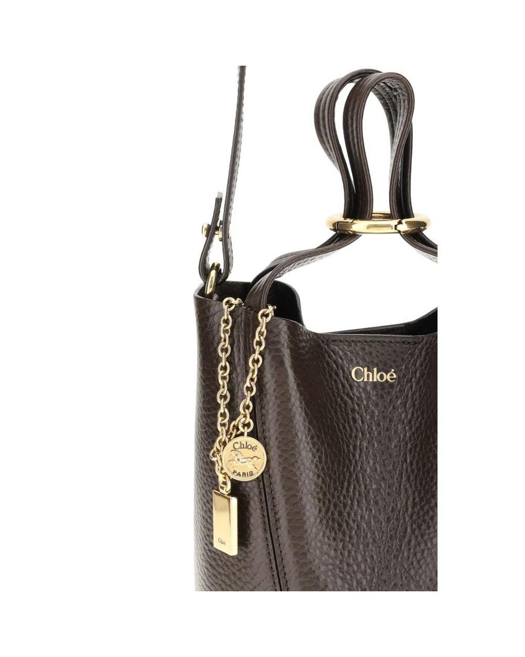 Chloé Brown Spin Shoulder Bag