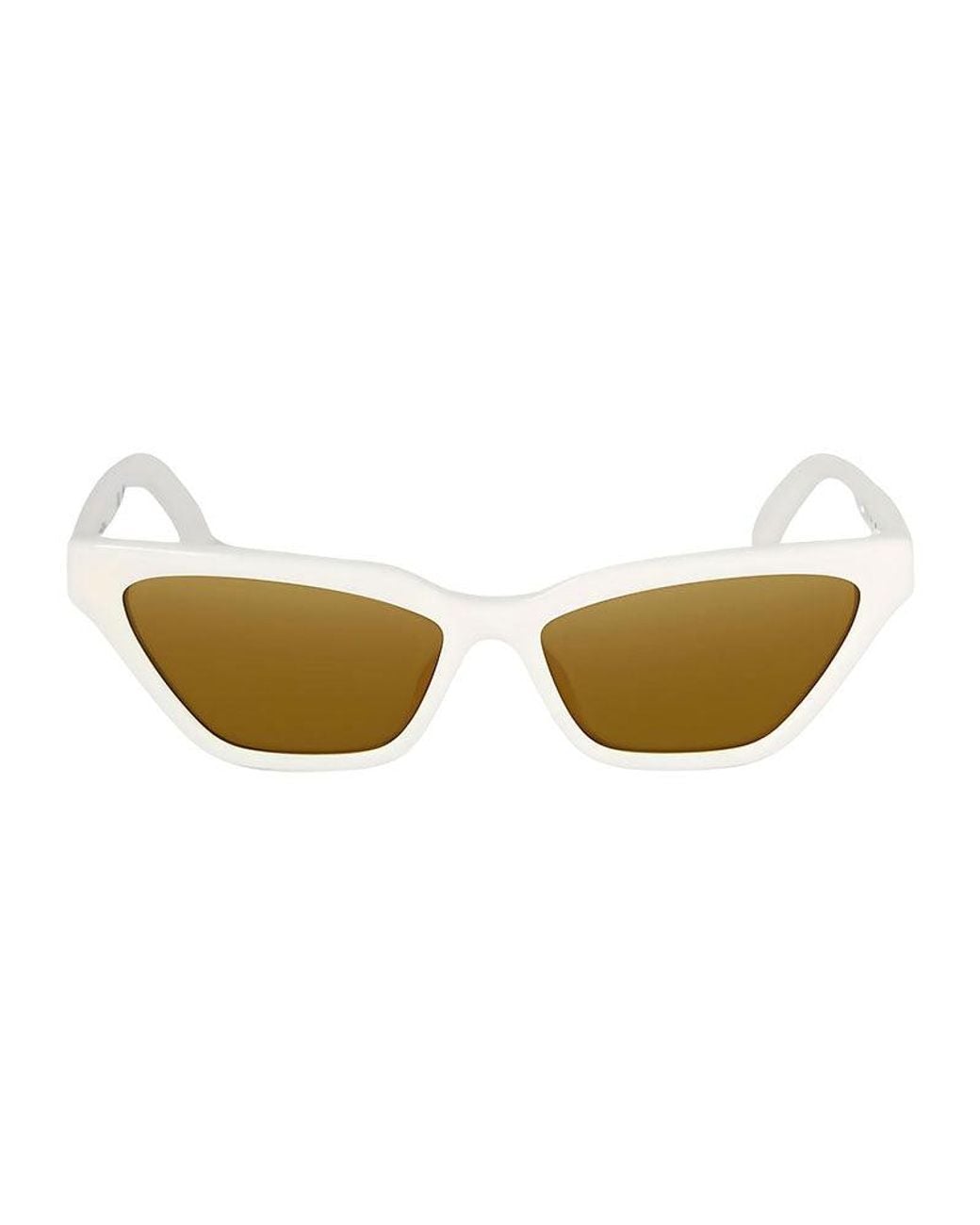 Off-White c/o Virgil Abloh White Sunglasses Cat Eye Full Rim, Frame And Mirror Lens Oeri13Bmadison0176