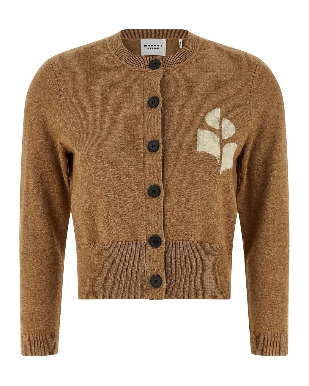 Isabel Marant Newton Cardigan in Brown | Lyst