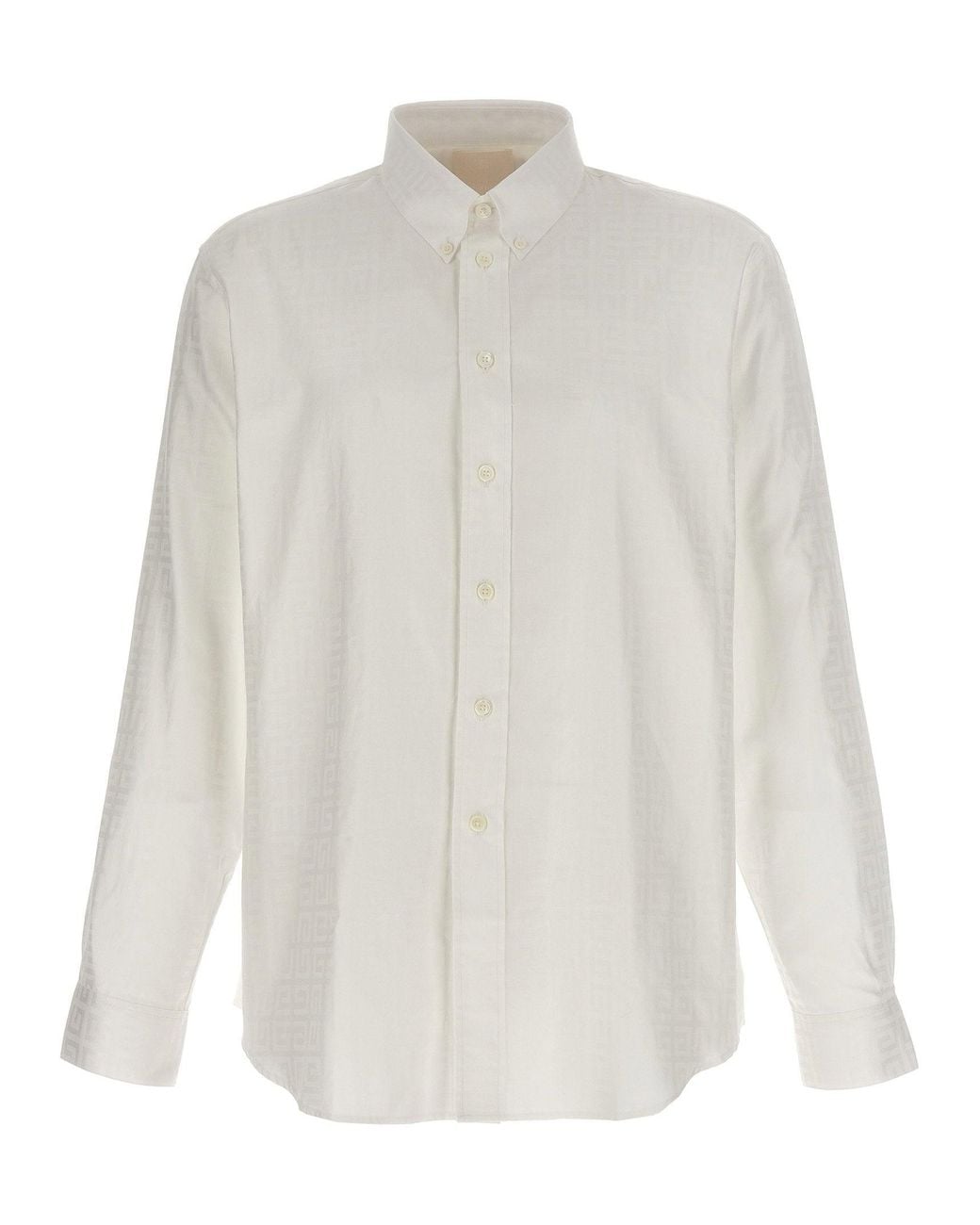 Givenchy White 4G Logo Cotton Shirt