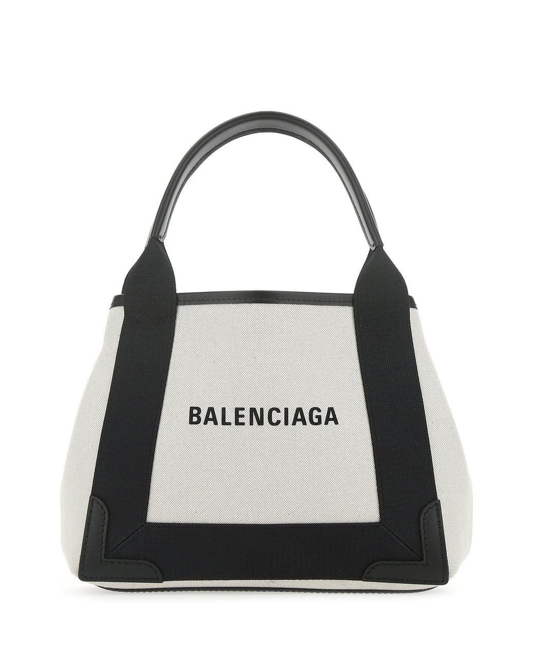 Balenciaga Balenciaga Canvas Logo Shoulder Bag in Black | Lyst