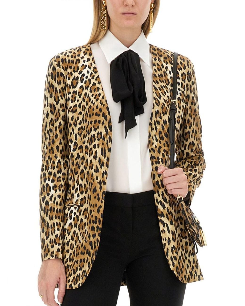 Moschino Multicolor Moschino Animal Pattern Viscose Jacket