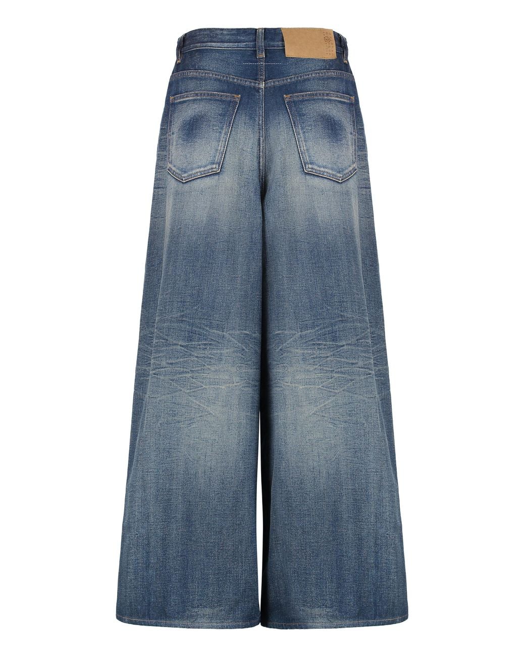 MM6 by Maison Margiela Blue Wide-Leg Jeans Cotton