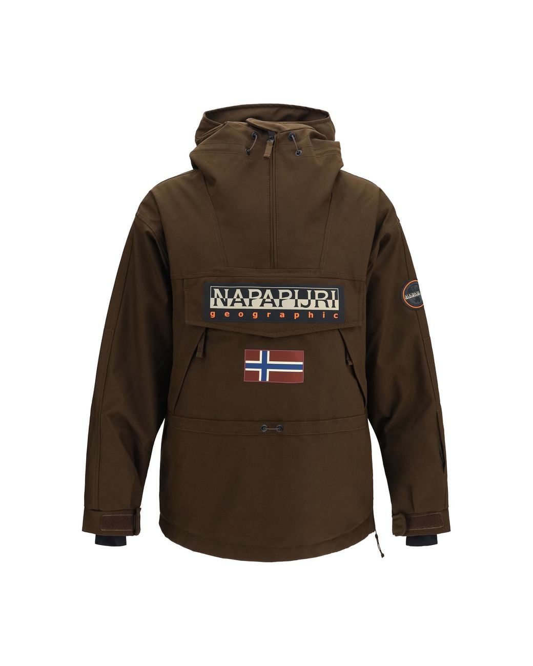 Napapijri Brown Cordura Ski Jacket Polyamide for men