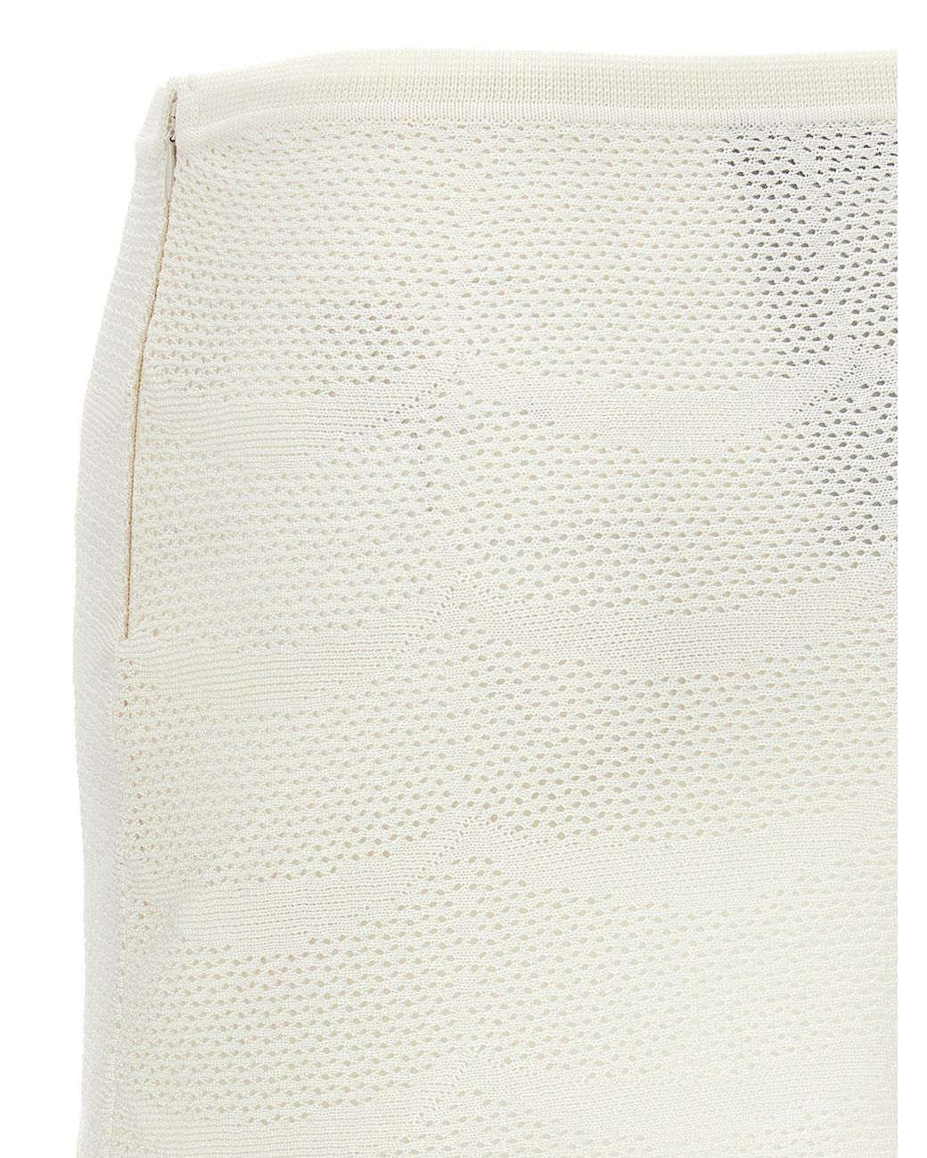 Tom Ford White Crochet Mini Skirt Cotton