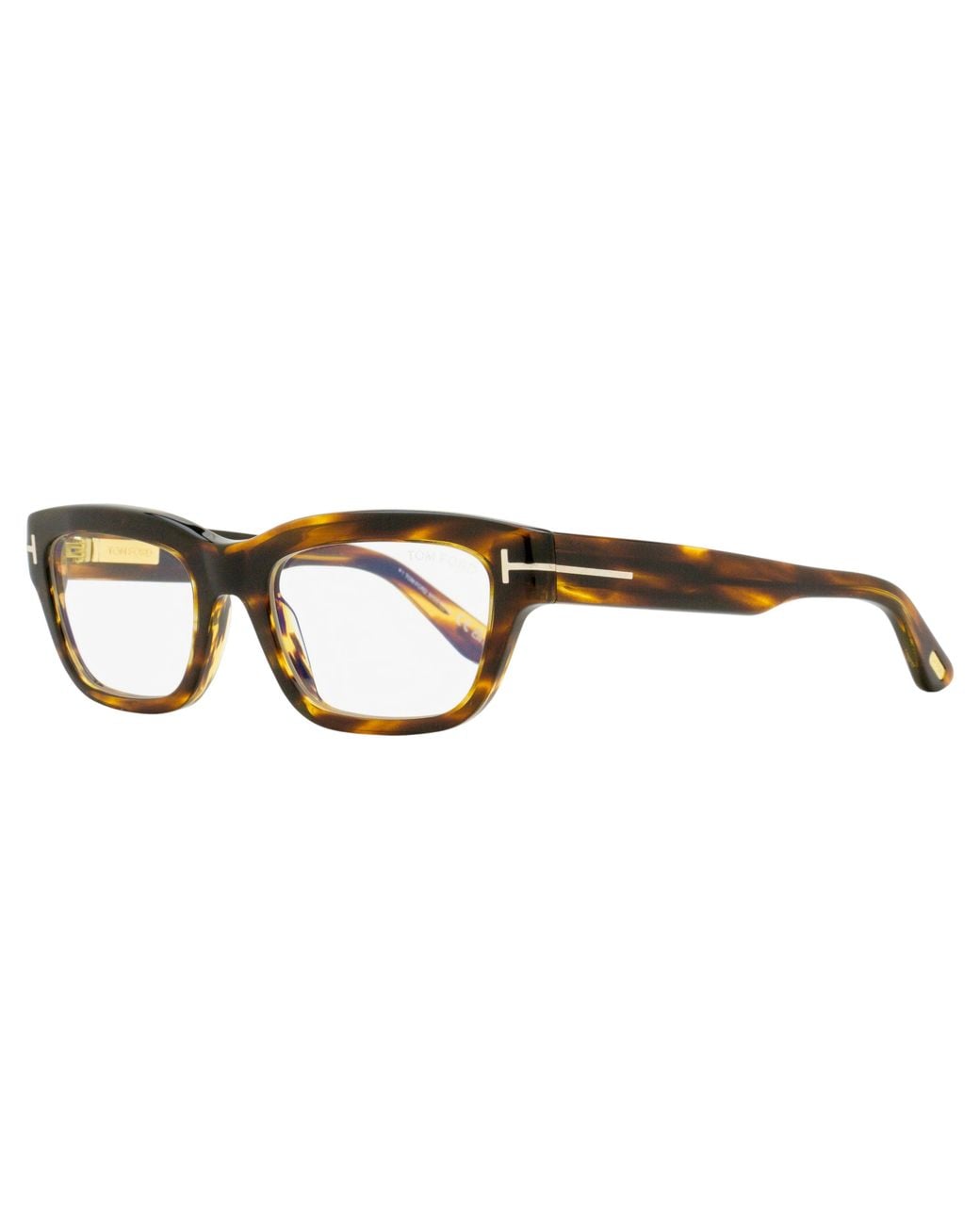 Tom Ford Black Block Rectangular Eyeglasses Tf6045-B 055 52Mm Ft6045 Plastic (Acetate)