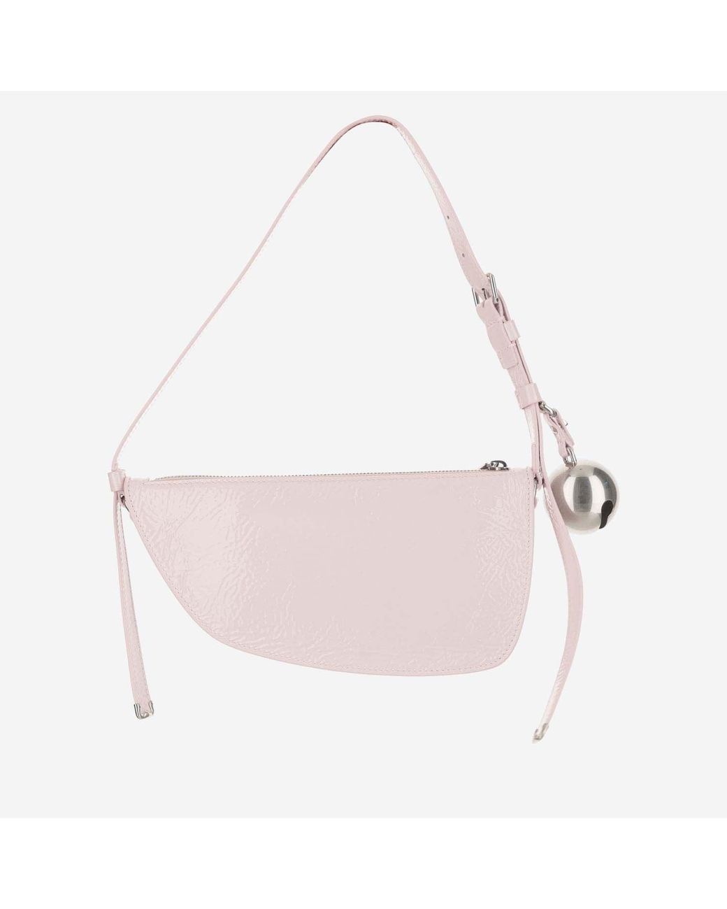 Burberry Pink Mini Shield Leather Shoulder Bag Calfskin
