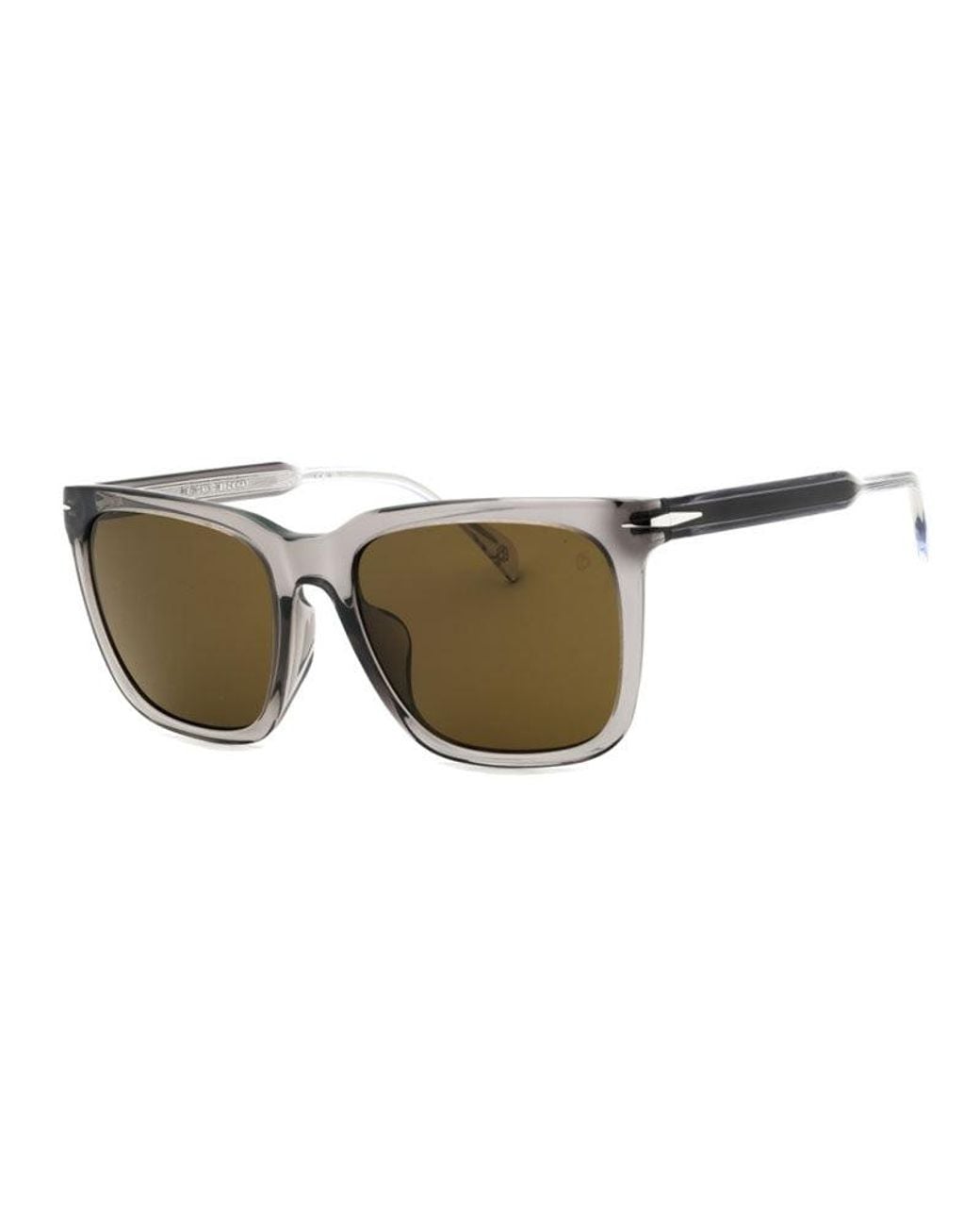 David Beckham Brown David Beckham Square Full Rim Sunglasses for men