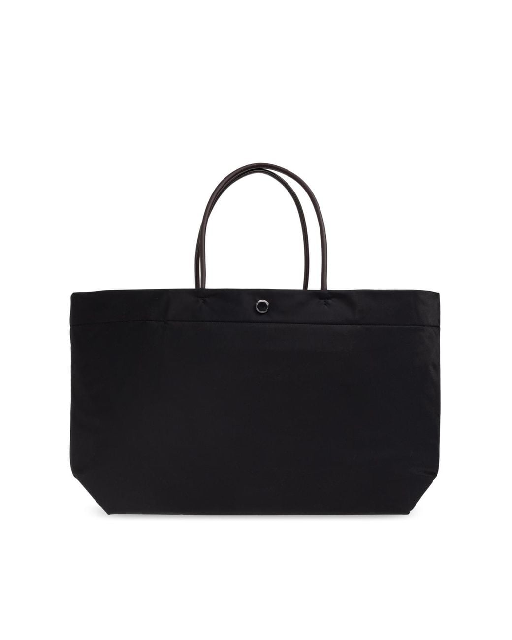 Tory Burch Black Ella Twist Logo Tote Bag