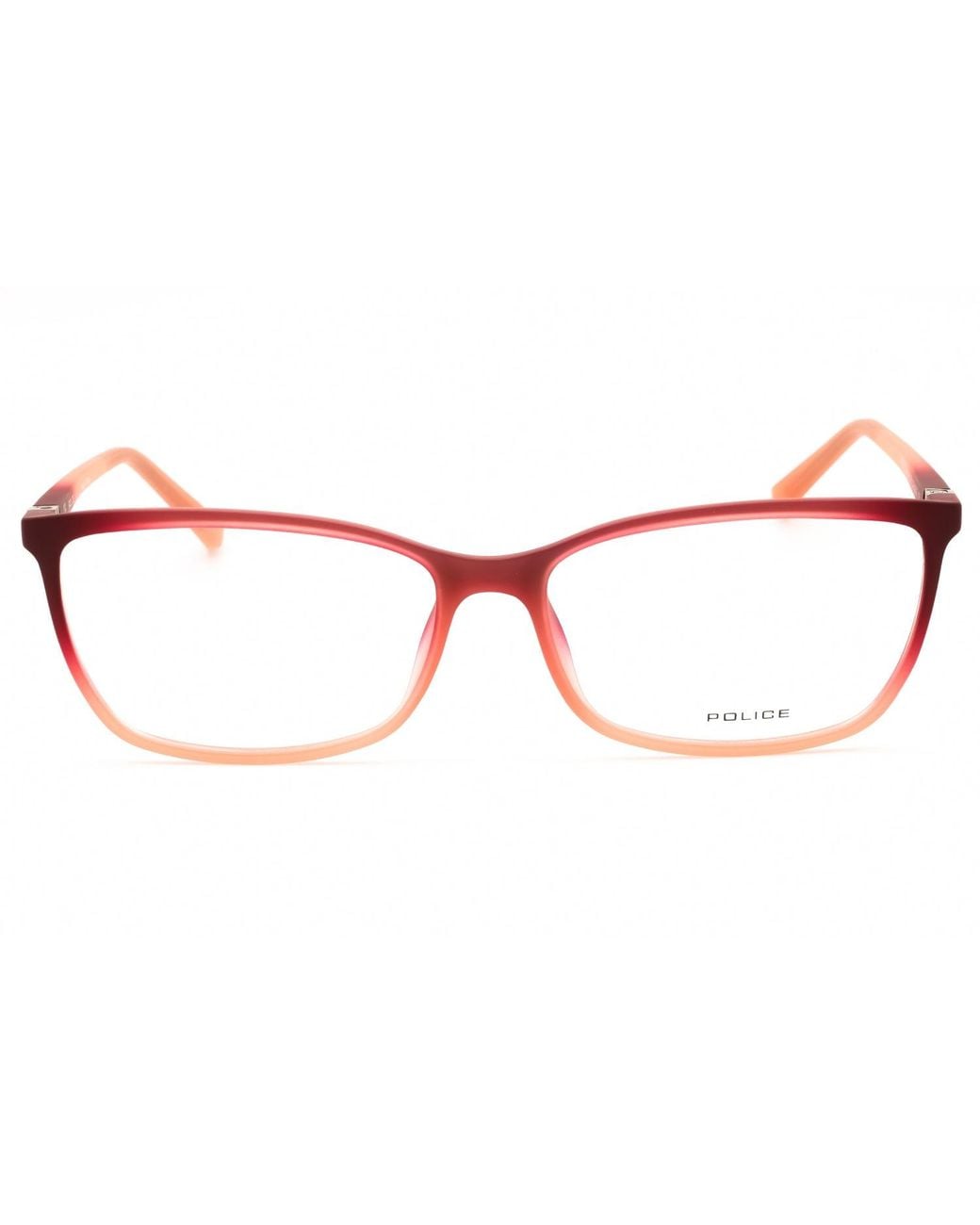 Police Black Police Vpl196 Gradient Rectangular Frame Eyeglasses