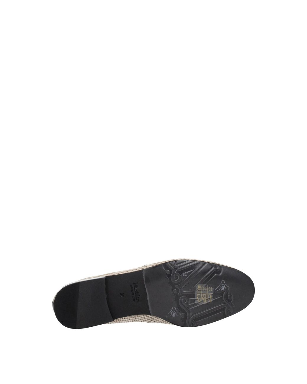 Max Mara Natural Fabric Slip-On Loafers