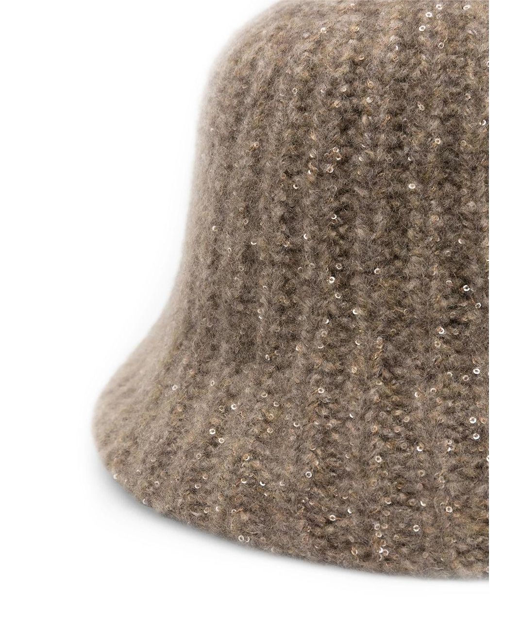 Brunello Cucinelli Natural Knit Bucket Hat