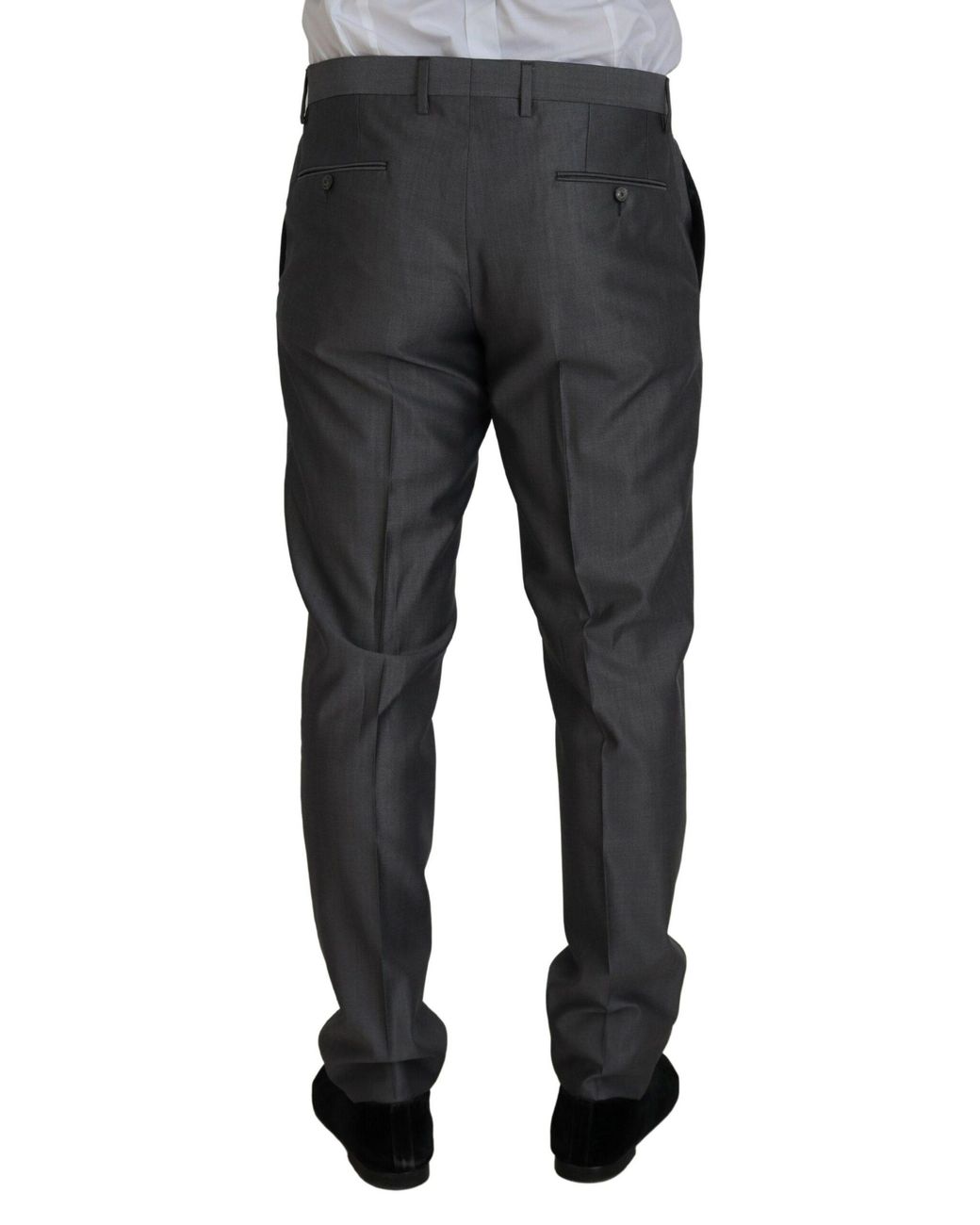 Dolce & Gabbana Black Sicilia 3 Piece Slim Fit Suit Wool for men