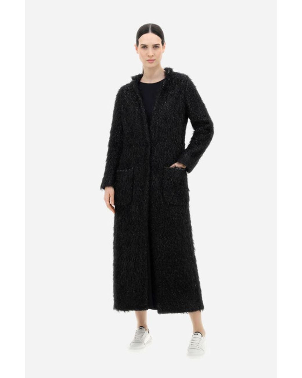 Herno Black Coat Sparkling Night,,Cream Clothing
