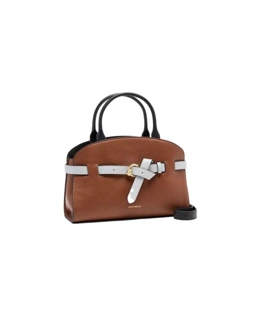 Coccinelle Brown Top Handle Bag Cognac--Snow Smooth Leather
