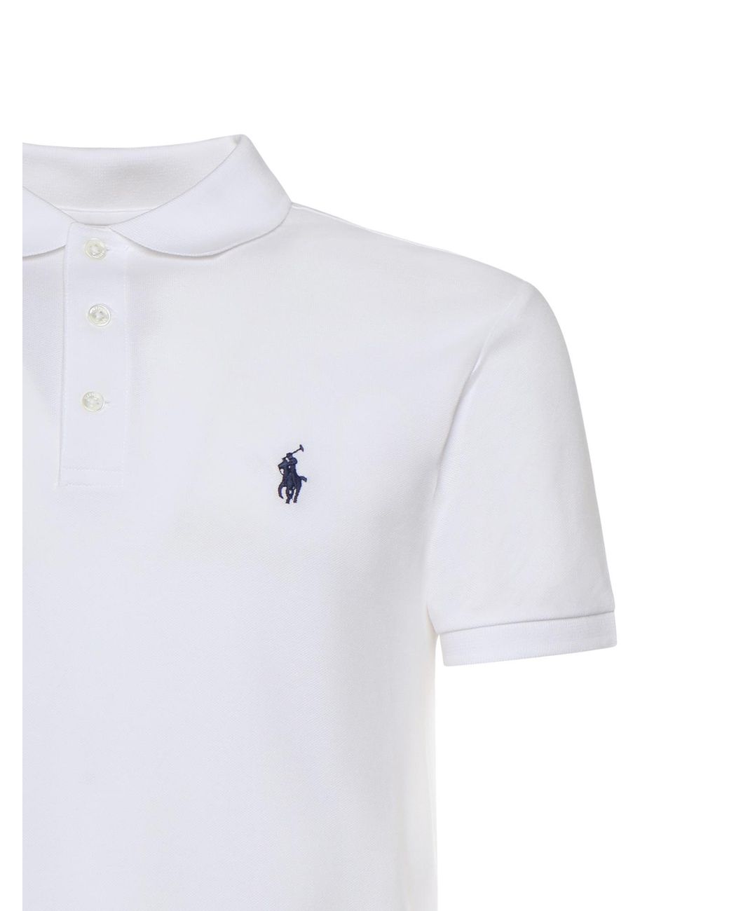Polo Ralph Lauren T-Shirts And Polos Cotton Elastane in White for Men ...