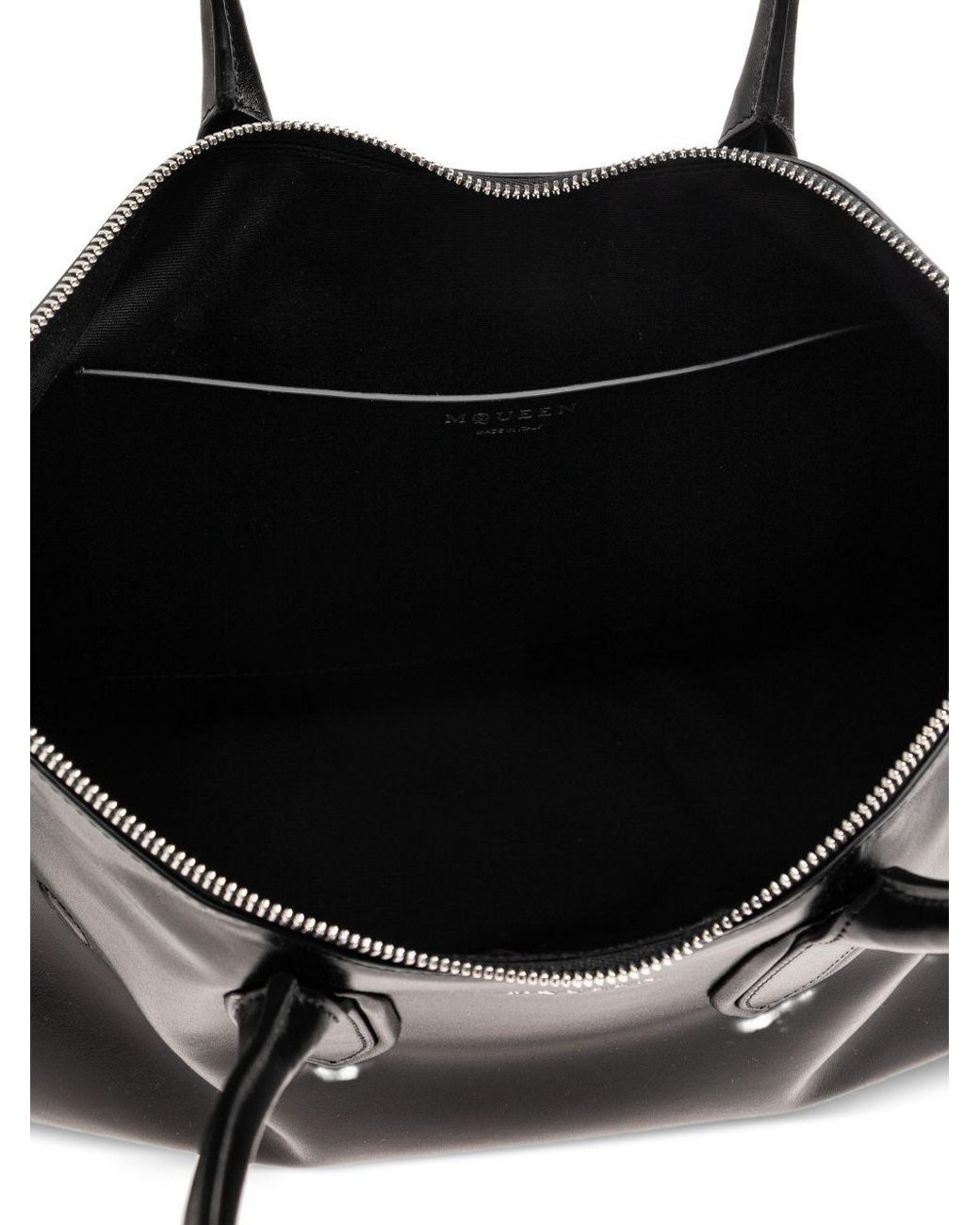 McQueen White Shoulder Bag Manta Calfskin
