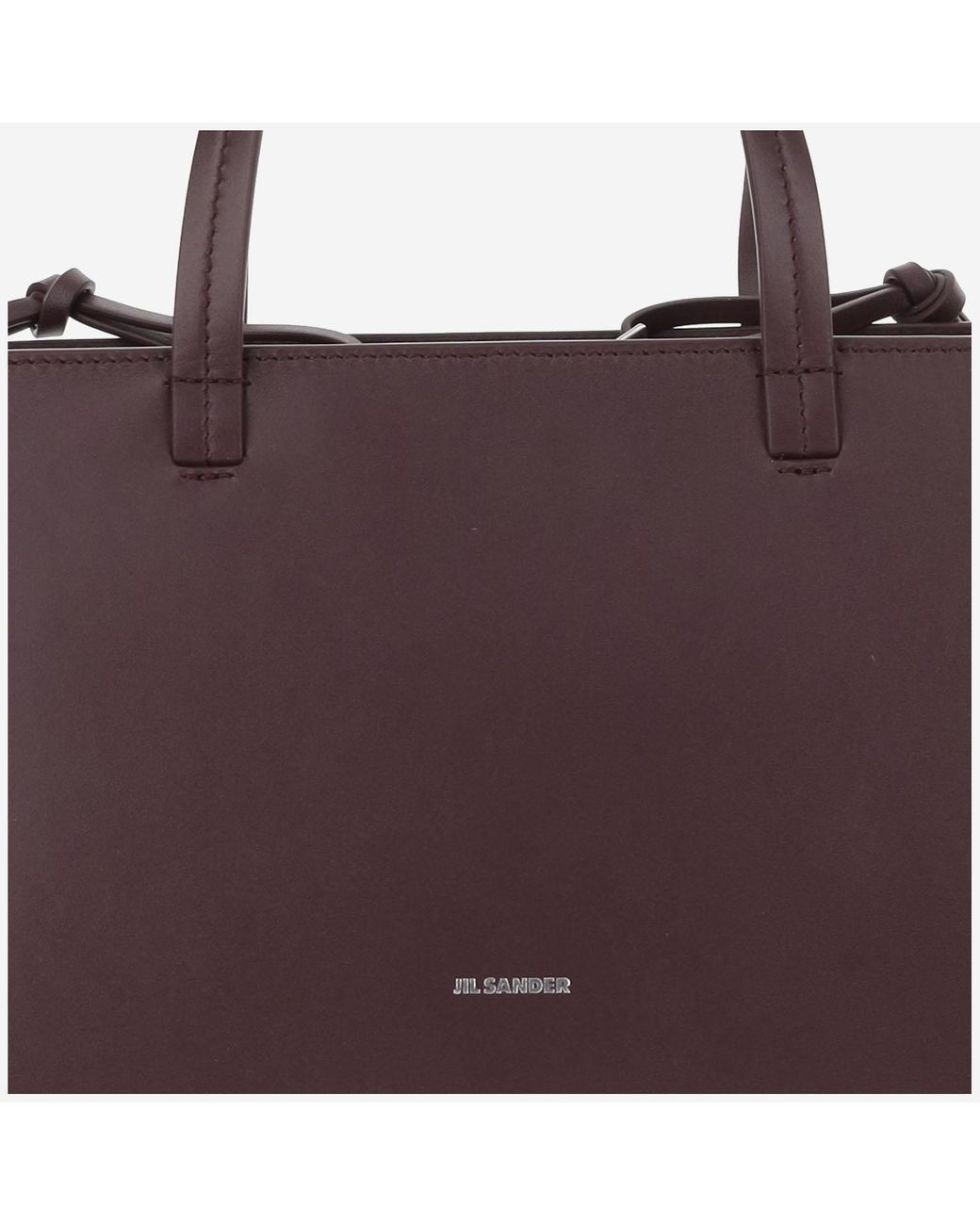 Jil Sander Purple Small Bateau Tote Bag Calfskin Satchels & Cross Body