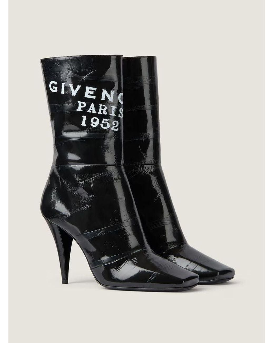 Givenchy Black Givenchy Calf Leather Stiletto Boot
