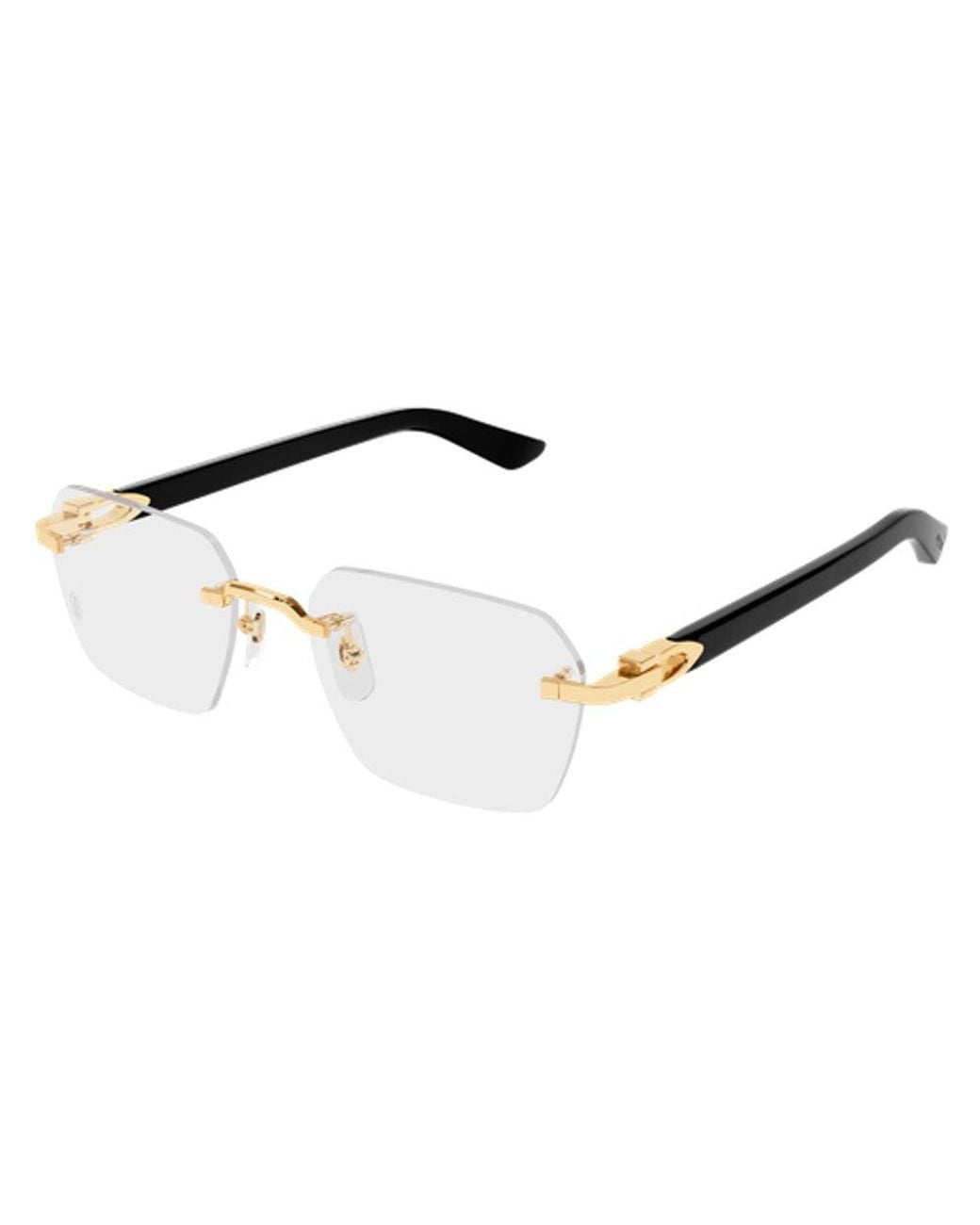 Cartier Multicolor Cartier Eyewear Ct0623O001 Rimless-Plated Eyeglasses for men