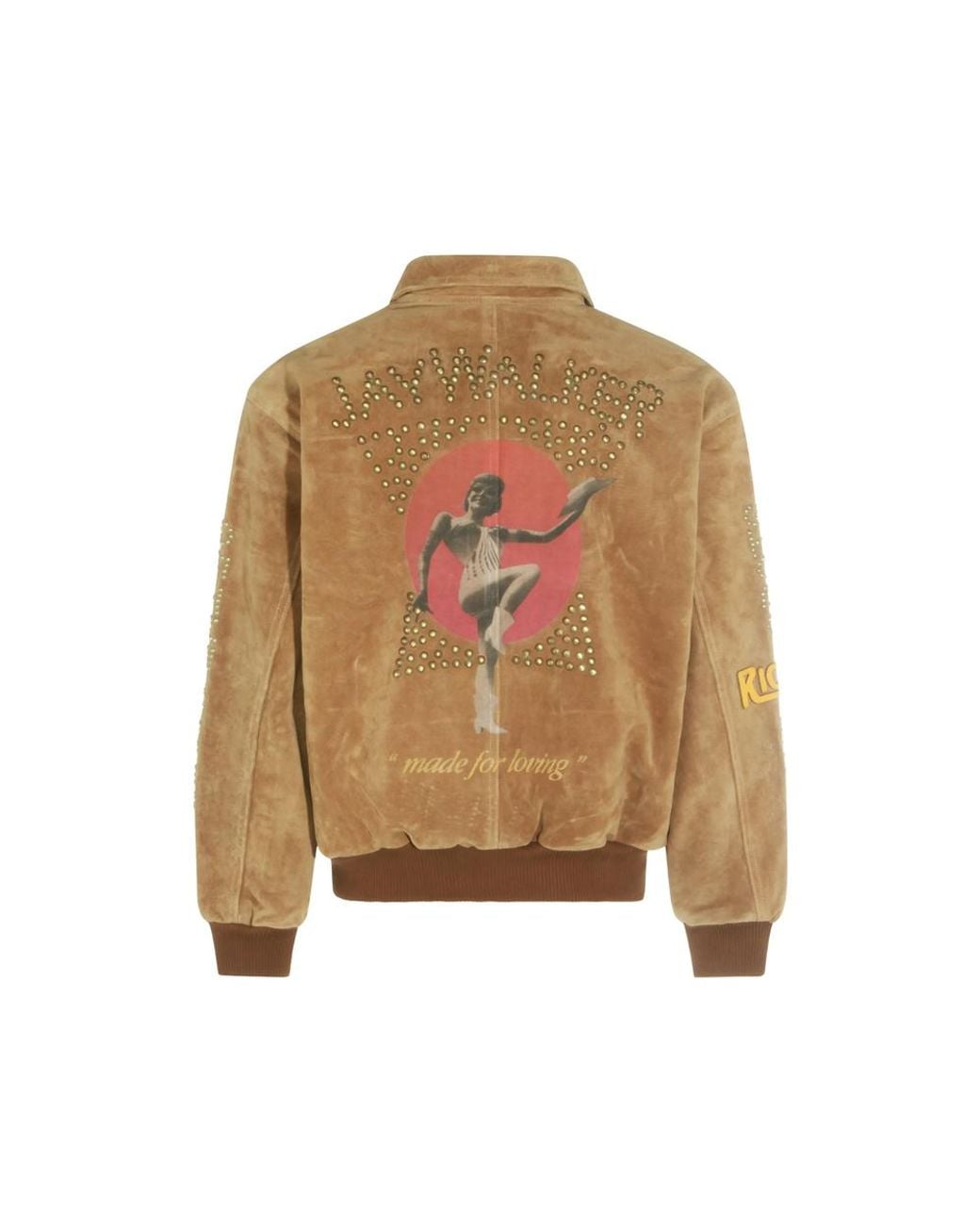 PALY Brown Suede Jacket Hollywood Tan Leather for men