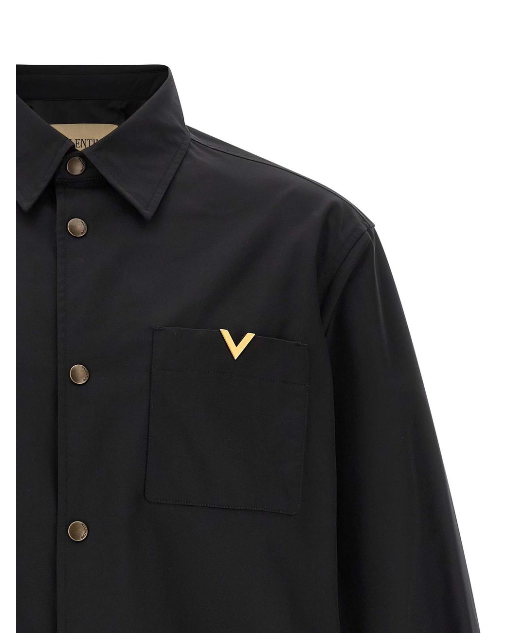 Valentino Garavani Black Polyester Jacket Clothing for men