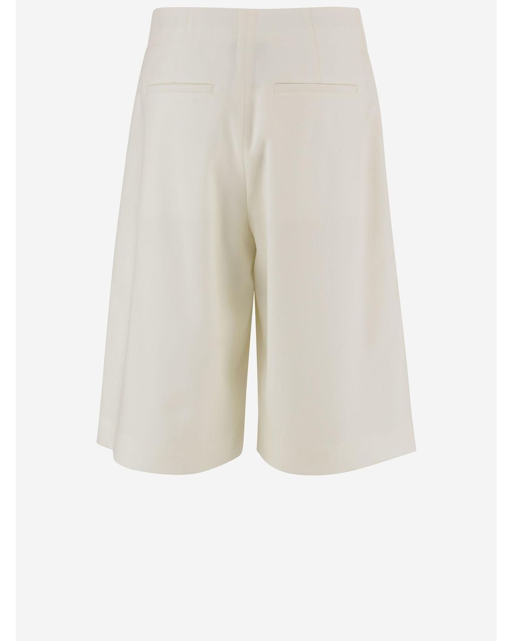 Jacquemus White Short Trousers Moisson Wool for men