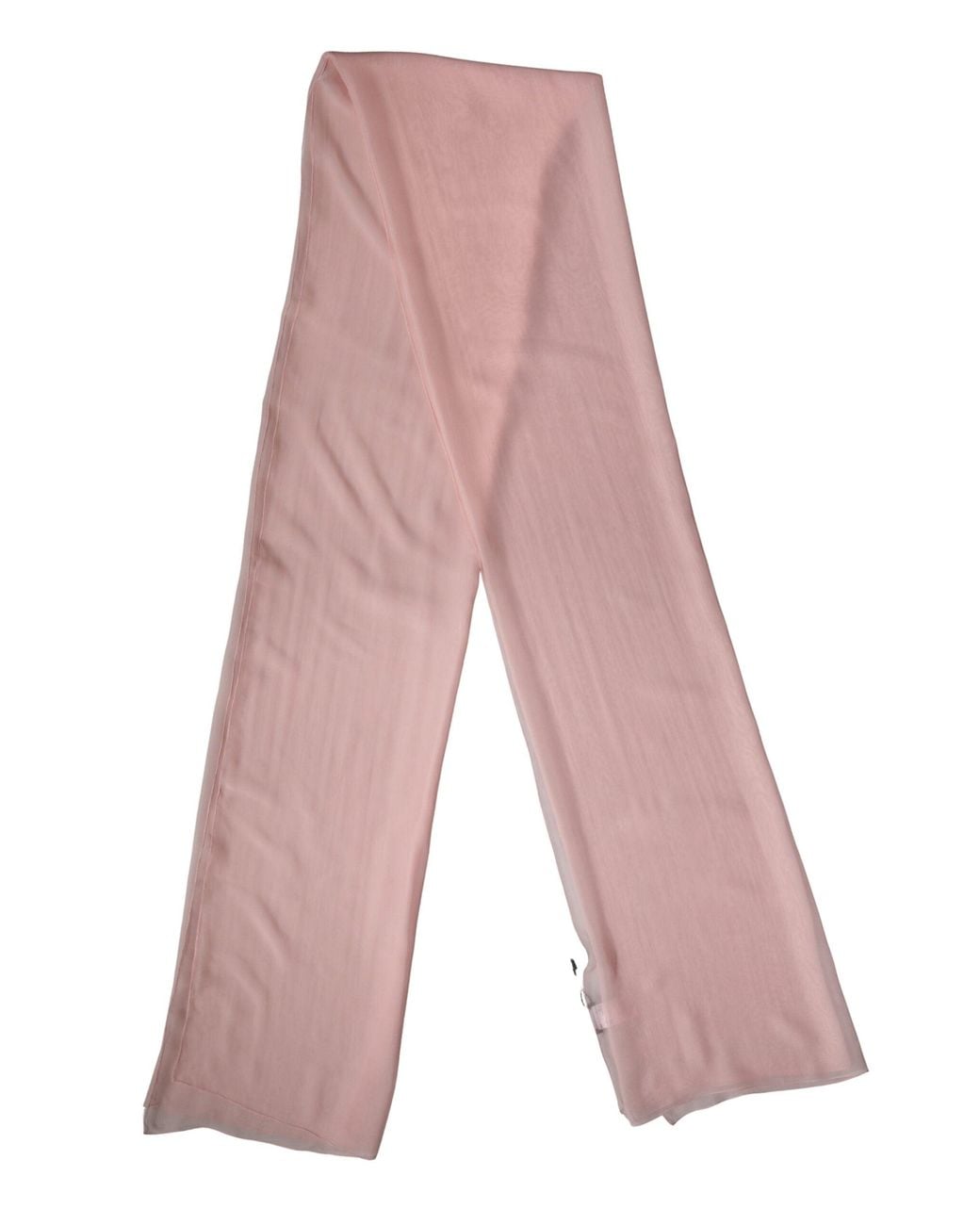 Dolce & Gabbana Pink Light Silk Neck Wrap Shawl Stole 272Cm X 120Cm Scarf