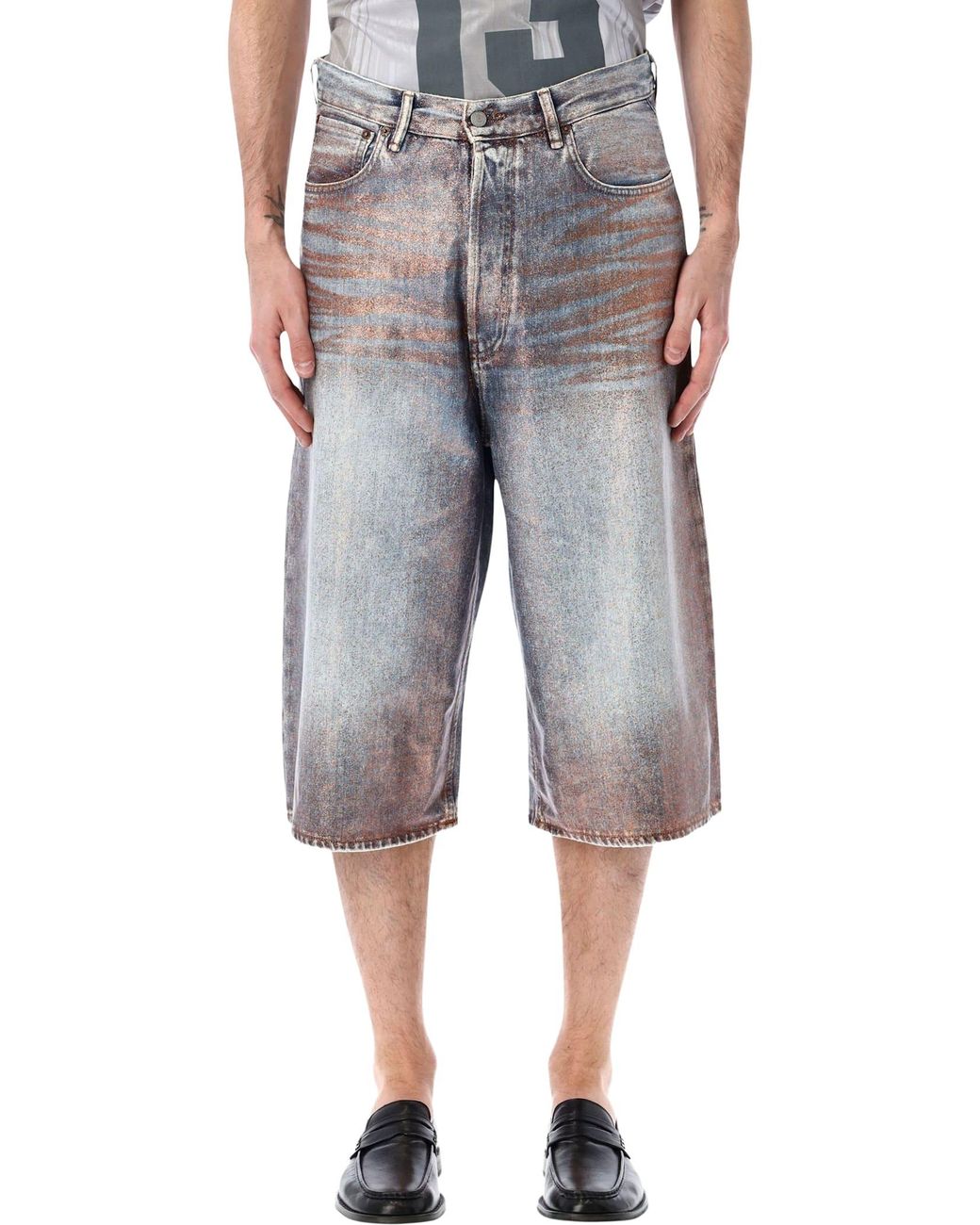Acne Studios Judda Glitter Short in Grey for Men | Lyst UK