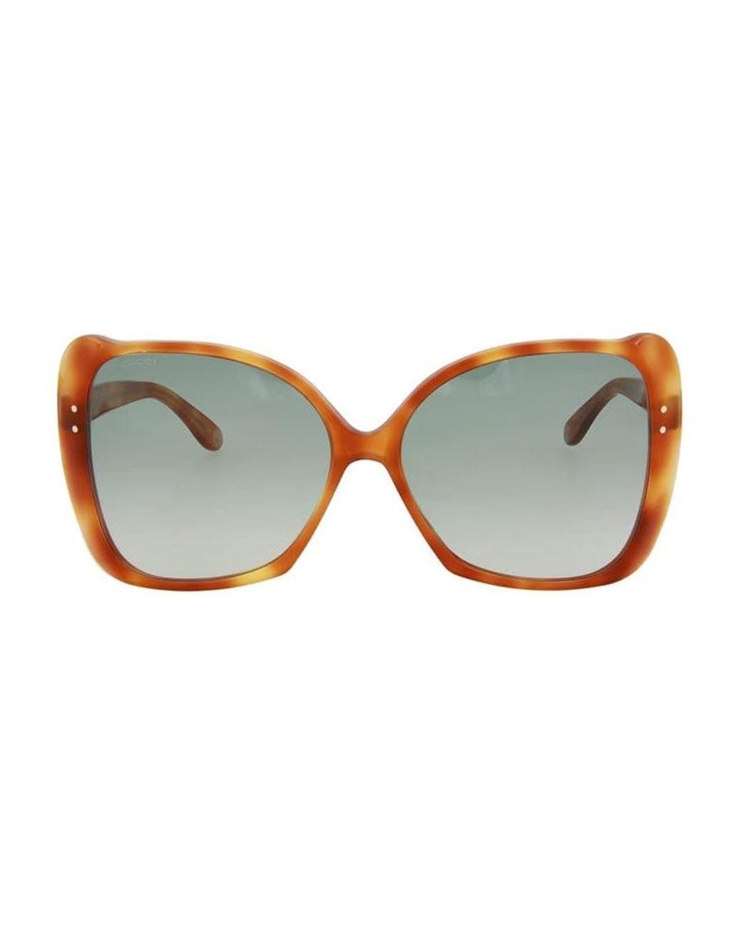 Gucci Brown Sunglasses Butterfly Full Rim, Frame And Lens Gg0471S003